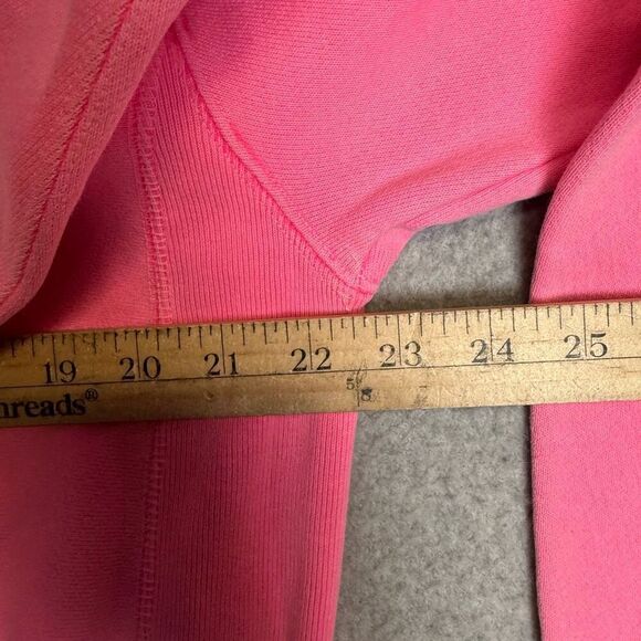 Vintage Champion 90s Reverse Weave Men's Medium Pink Oversized Crewneck Sweater - Picture 3 of 6